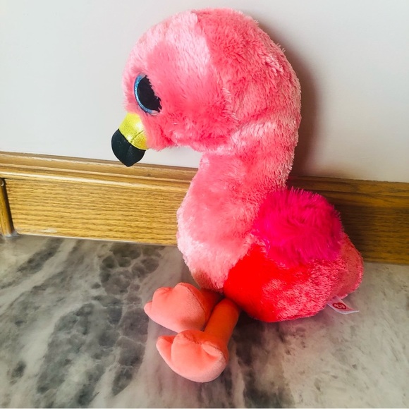 👀4/$25 Ty Beanie Boo Gilda Pink Flamingo, Multicolour - Picture 11 of 12
